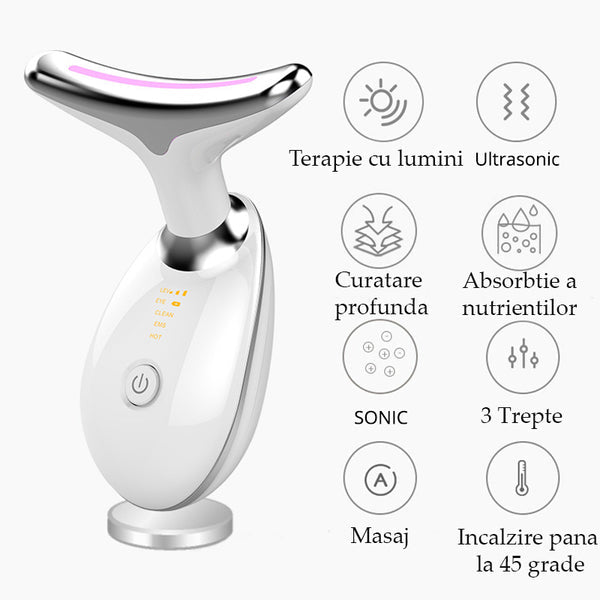 Dispozitiv Facial Lifting Pentru Eliminarea Ridurilor si Ingrijirea Zonei Gatului