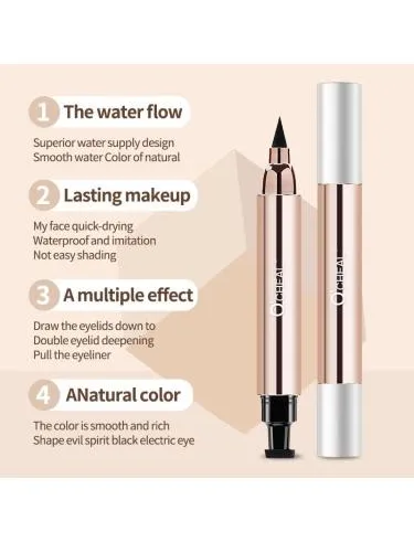 Tus cu stampila Eyeliner 2 in 1
