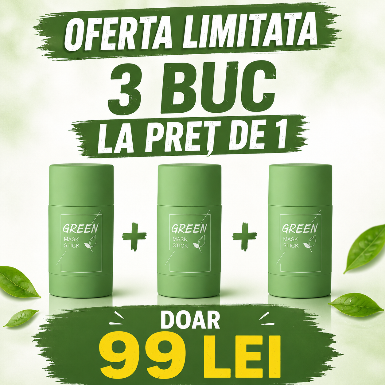 Mască facială Green Tea Roll