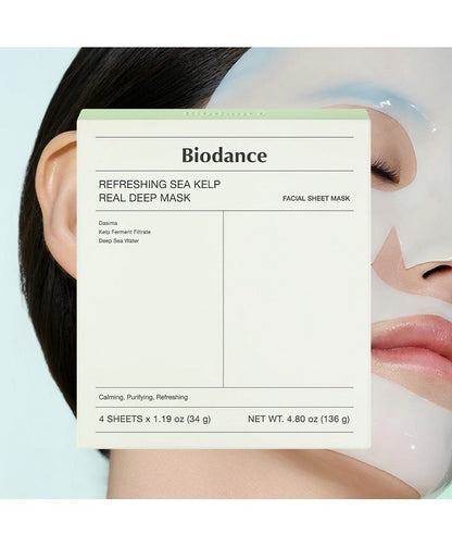 Mască facială-Biodance - Refreshing Sea Kelp Real Deep Mask