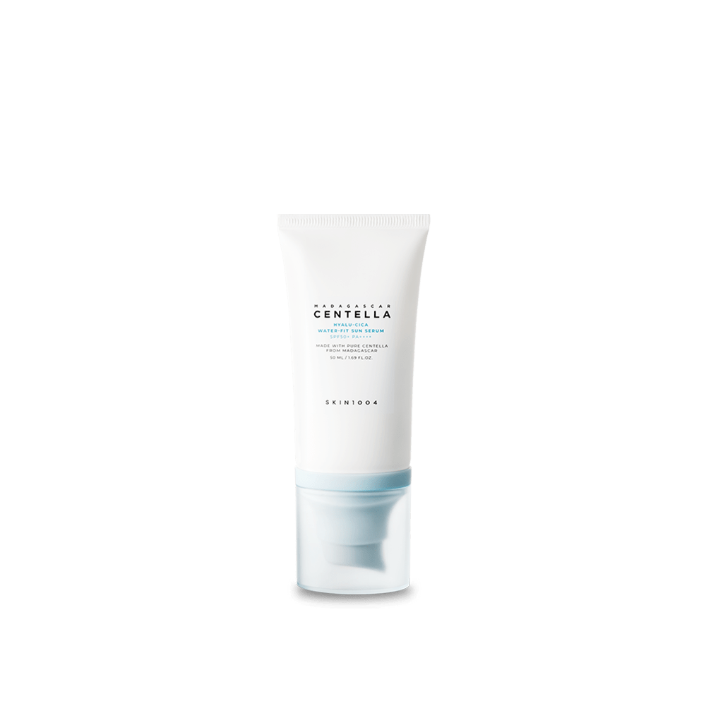 SKIN1004 Madagascar Centella Hyalu-Cica Water-Fit Sun Serum SPF50+ PA++++ – Protecție solară hidratantă, 50 ml